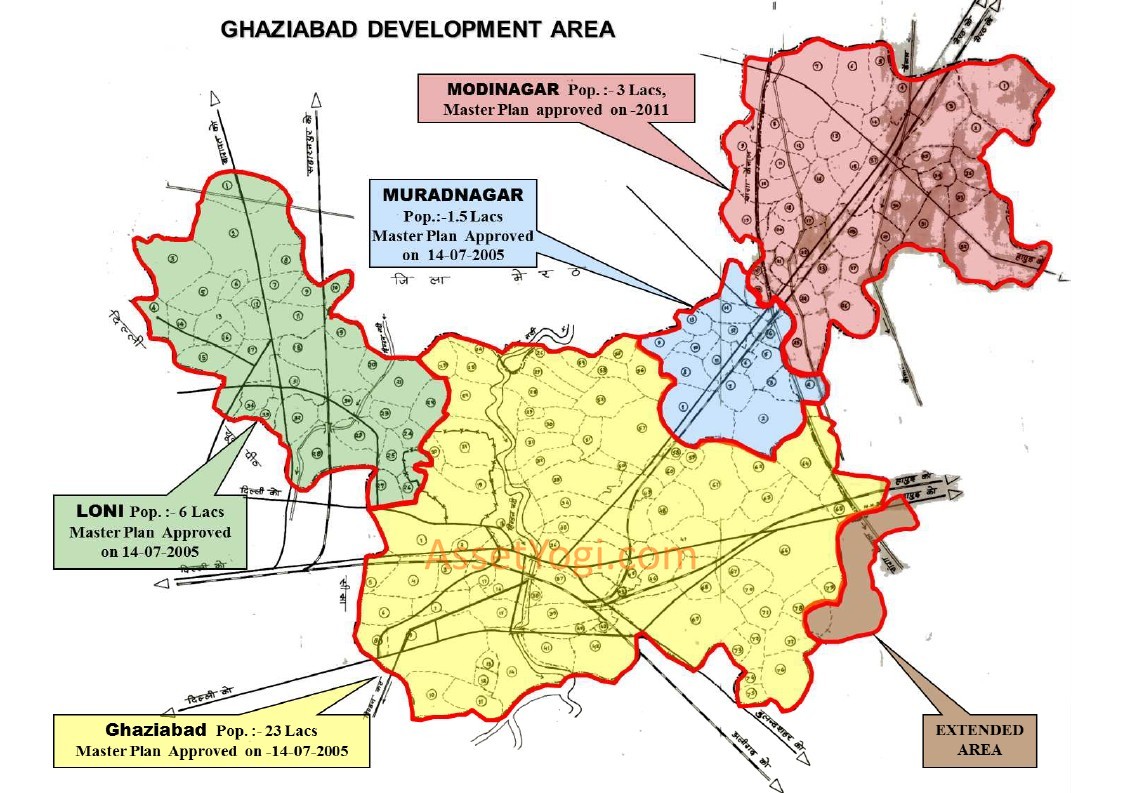 19 Images India Map   Ghaziabad Development Plan 2021 Map1 