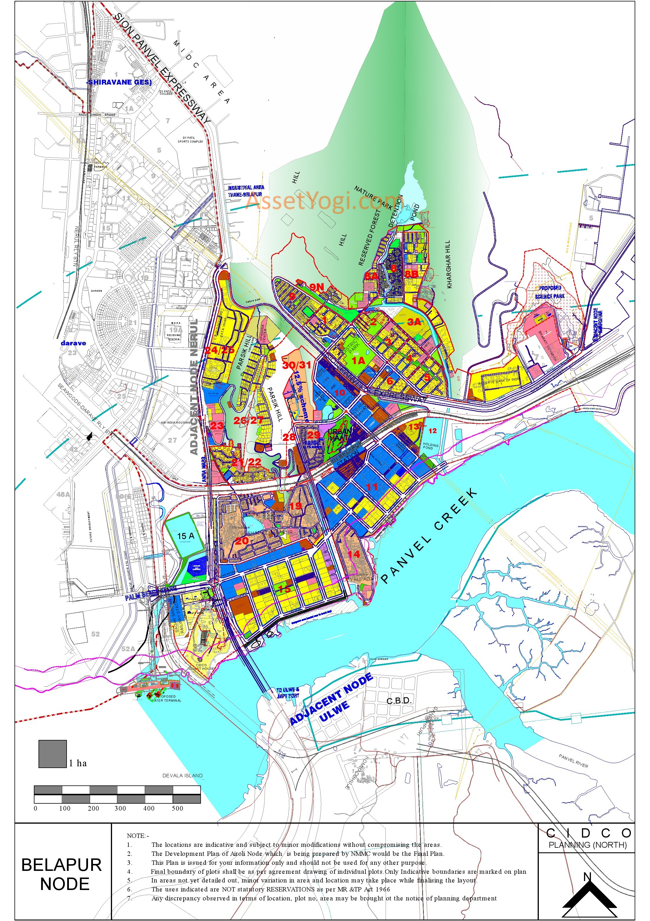 Belapur development plan map