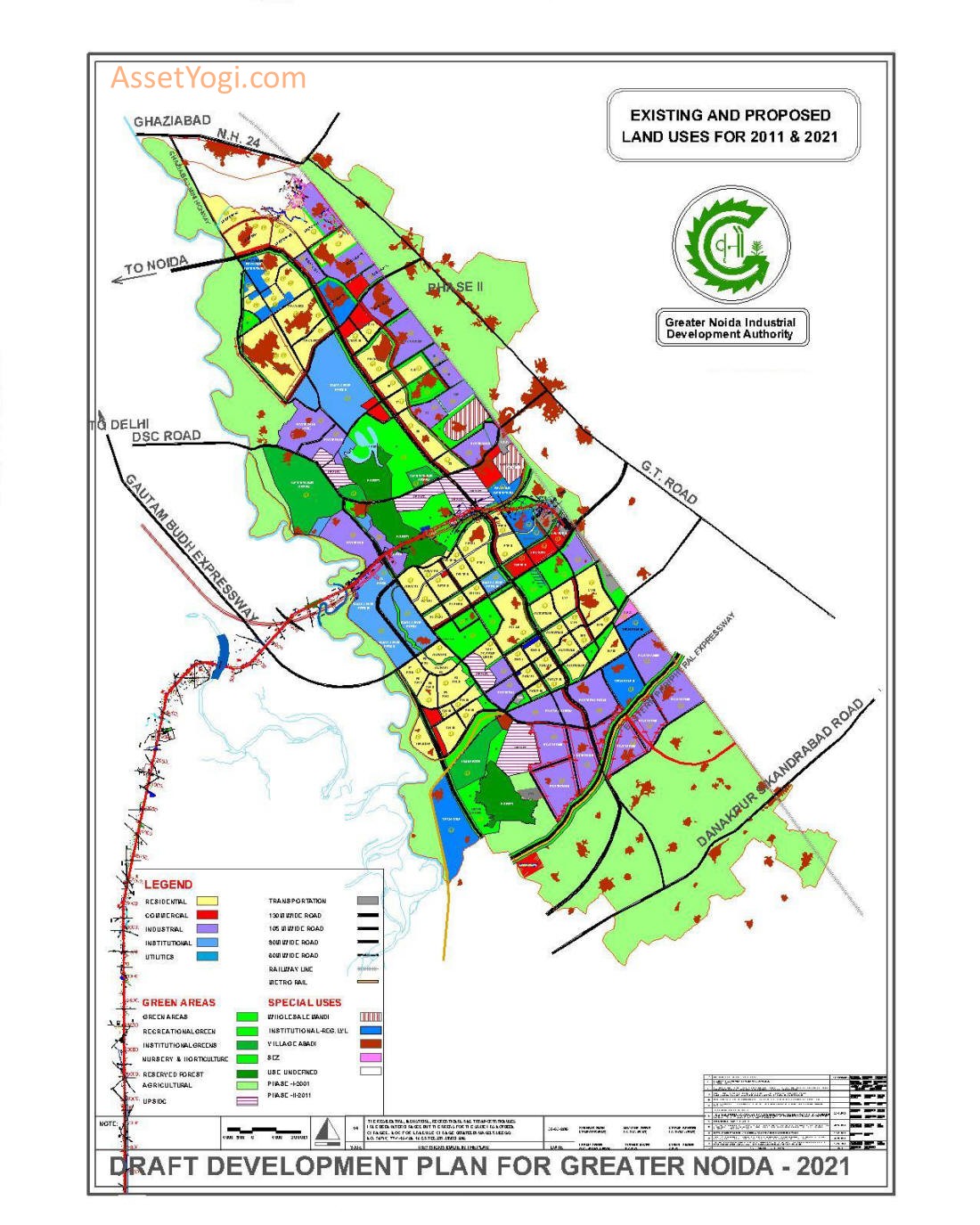 Greater Noida Master Plan 2021 Map Summary Free Download   Greater Noida Master Plan 2021 Map 