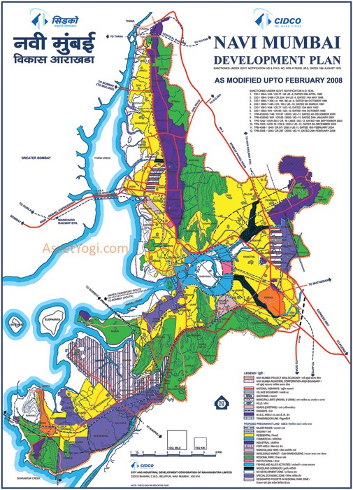 Navi Mumbai Development Plan Map 
