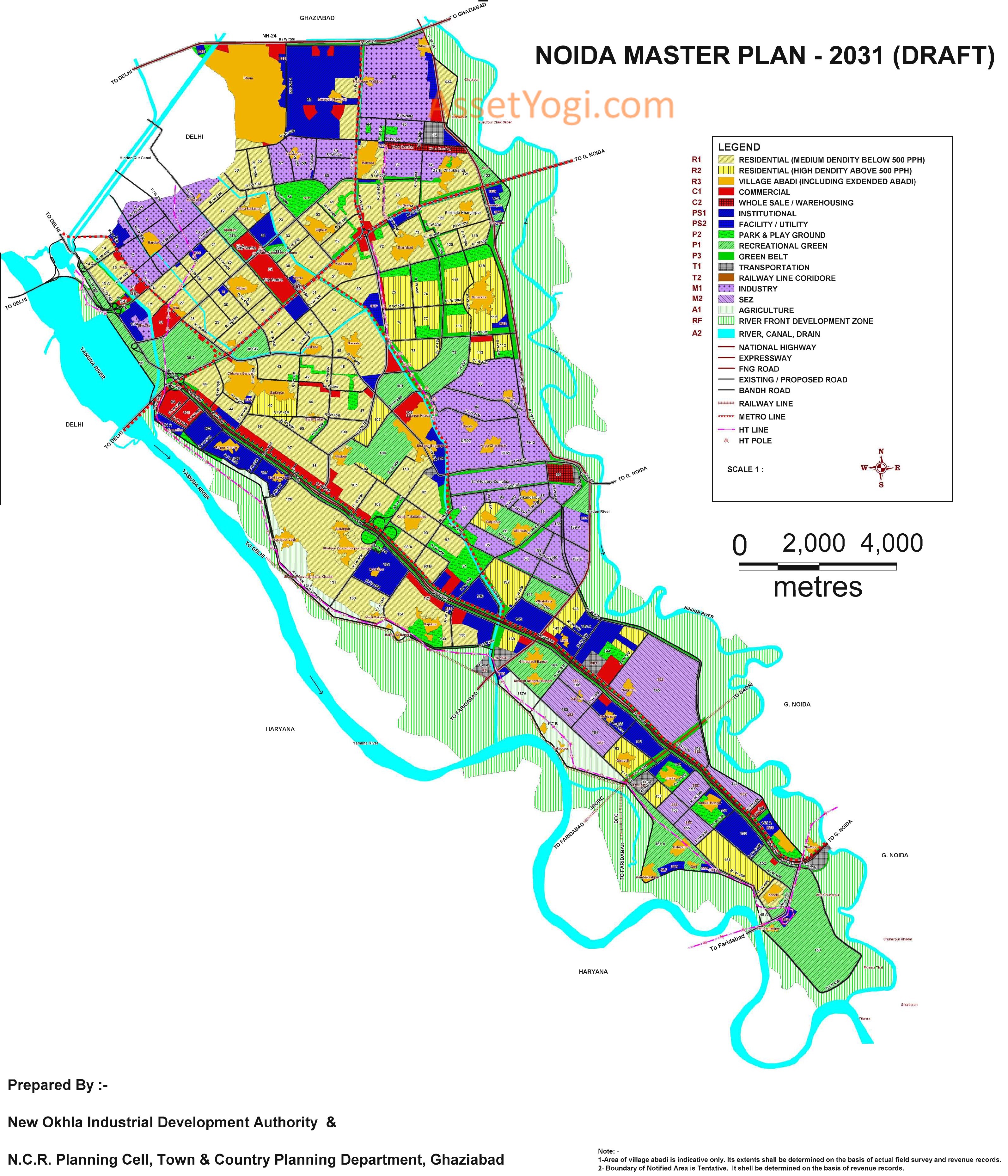 Noida Master Plan 2031 Map 